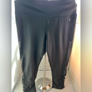 Danskin Now Black Leggings with Dri-More Technology